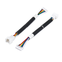 Câble personnalisé 5 broches mâle-femelle, gaine tressée thermorétractable UL E35000, 5 couleurs, pour encodeur de moteur pas à pas, équipement OEM