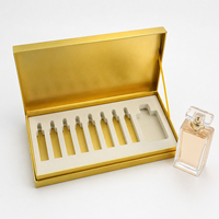 Caja de Muestra de Perfume Personalizada, Caja de Regalo Rígida de Cuero para Botella de Perfume de Vidrio de 50 ml y 100 ml, Logotipo Personalizado, Venta al por Mayor, MOQ Bajo