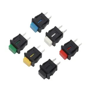 DS-430 Self-locking Switch Reset Switch Momentary Push Button Square Power Switch ON-OFF 2Pin 1A/250VAC 3A/125VAC