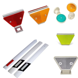 Delineateur de garde-corps rectangulaire en plastique ABS, réflecteur d'avertissement haute visibilité pour allée, delineateur de garde-corps routier - Product Image 3