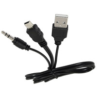 Kabel Splitter Speaker Mini USB untuk Peralatan Industri - Model G-karve DX2492 Female 5P 3.5mm Stereo Kabel Tembaga Berperingkat IP66