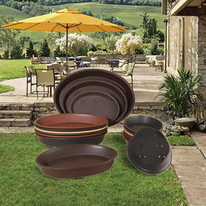 50cm Big Size New <b>Plastic</b> Oval Bonsai Pot Shallow Succulent <b>Planter</b> Garden Pot for Repotting for Floor or Shopping Mall Use - Product Image 3