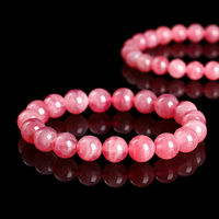 Bracelet en quartz rose naturel de Madagascar de qualité supérieure 7A de JD GEMS, bracelet populaire en perles de pierres précieuses naturelles de différentes tailles