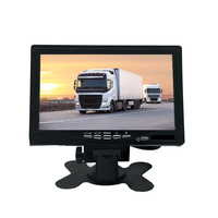 Nouveau Design 7 pouces 4-Split Display IPS LCD Écran Portable Tableau de Bord Voiture Inverse Quad Moniteur Camion Bus TV Télécommande 1 an