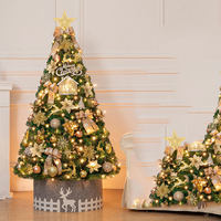 FYC 120CM Sapin de Noël Artificiel Écologique Décoration de Bureau à Domicile Kit de Matériaux DIY Petit Ensemble de Décoration
