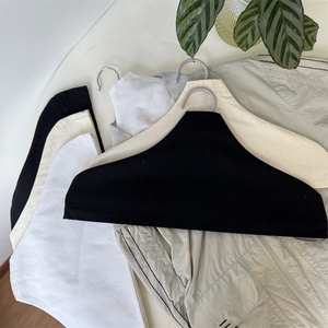Housse de cintre en coton avec impression de logo personnalisé CH, housse de cintre en tissu écologique en toile pour vêtements - Product Image 4