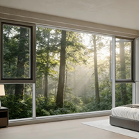 Ventanas Abatibles de Aluminio de 75 mm con Rotura de Puente Térmico, Impermeables, Insonorizadas y Aisladas, Estándar Americano