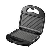 Grill Triangle Gaufre Carré Assiette Hamburger Professionnel Double Petit Déjeuner Sandwich Maker Avec Assiettes Détachables