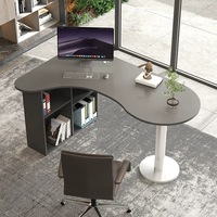 Prix de gros usine – Nouvelle table d'écriture en bois au design moderne pour bureau à domicile et salon – Bureau d'étude au style épuré