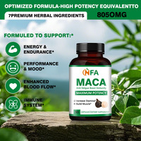 Capsules de Maca extra-fortes avec supplément à base de plantes naturelles pour aider à réduire les niveaux de cortisol et à augmenter l'endurance
