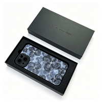 Boîte cadeau rigide de luxe personnalisée en deux parties avec insert en mousse EVA, impression quadricolore, laminage mat pour l'emballage d'étuis de téléphone
