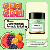 Gummies OEM d'extrait de Shilajit et d'Ashwagandha 30:1 pour adultes – Soutien immunitaire, mémoire et concentration – Équivalent 1500mg – Complément alimentaire à base de plantes