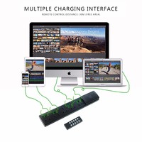 Multiprise intelligente à télécommande individuelle EU, 5 prises AC, pour MacBook Pro Air, ordinateur portable, protection contre les surtensions