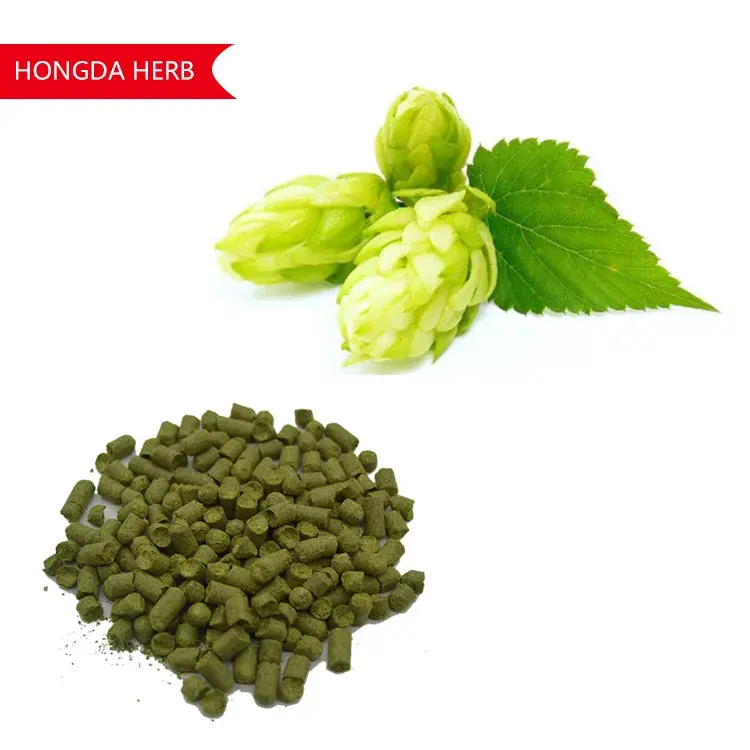HONGDA Werkslieferung Kaskade Hopfpellets hochacidsches Hopfenblumen-Extrakt Hopfgranulat für Bier