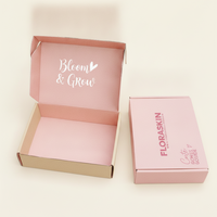 Boîte d'emballage personnalisée pour produits de soin de la peau, en carton blanc couché, avec rabat frontal, impression couleur intégrale, pour e-commerce