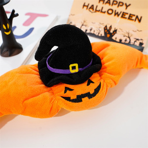 Halloween <b>Pumpkin</b> Pet Hat With Witch Hat Design Cute <b>Animal</b> Costume For Dogs Cats Four Seasons Wear Yarn Material - Product Image 3