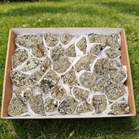 Vente en gros de 30 pierres naturelles de guérison de 40 mm à 80 mm, quartz brut, cristal brut, pyrite octaédrique, boîte cadeau