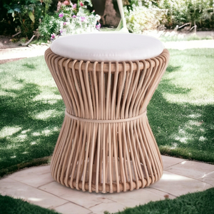 Taburete Otomano de Bambú Ecológico Hecho a Mano, Precio al por Mayor, para Jardín, Restaurante, Sala de Estar Moderna, Ligero y Duradero - Product Image 1