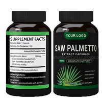 Ausreson Gélules d'extrait de Palmier Nain pour la Santé de la Prostate, Suppléments Herbacés Biologiques Naturels en Vrac, 100 Gélules de Palmier Nain de 500mg