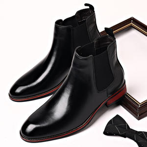 Botas de Cuero para Hombre, Estilo Chelsea Retro de Fan Yinglun, Moda Popular y Minimalista - Product Image 4