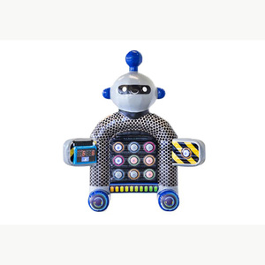 Robot IPS Gonflable Interactif en Métal avec <span class=keywords><strong>Jeu</strong></span> Lumineux, Écran Tactile Numérique Étanche en PVC pour <span class=keywords><strong>Jeu</strong></span> de Défi, Idéal pour la Location Commerciale - Product Image 1