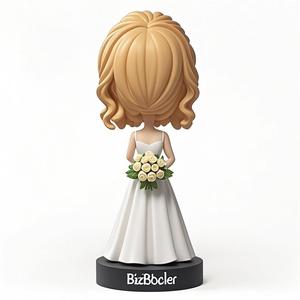 Model karakter pengantin Resin yang dapat disesuaikan mendukung simulasi dan gambar realistis untuk ornamen dan suvenir