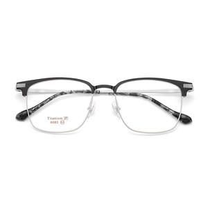 กรอบแว่นตาไทเทเนียมทรงสี่เหลี่ยมสำหรับผู้ชายสุดหรู รุ่น 6083 แบบเต็มกรอบ สวมใส่สบาย ผลิตที่เมืองตันหยาง - Product Image 1