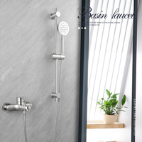 Robinetterie murale moderne en acier inoxydable 304, mitigeurs chaud/froid, robinets de douche thermostatiques pour salle de bain