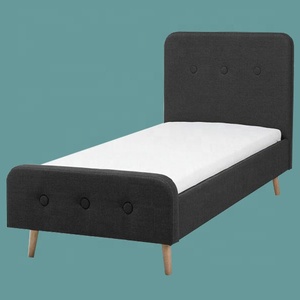 Luxury Style High Quality Single Size Soft Tufted with Buttons Headboard High <strong>End</strong> Designs Faux Upholstered Fabric <strong>Bed</strong> Frame - Product Image 2
