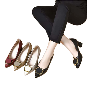 2024 Autumn New Fashion Soft Bottom Single <b>Shoes</b> Women <b>Flat</b> Heel Hard-Wearing <b>Slingback</b> Pointed Toe Black Shallow Mouth - Product Image 1