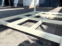 Poteaux de palettes en acier industriel |   Capacité de plus de 2000 kg durable |   Conception empilable et pliable |   Rayonnage à palettes OEM pour entrepôt, robuste