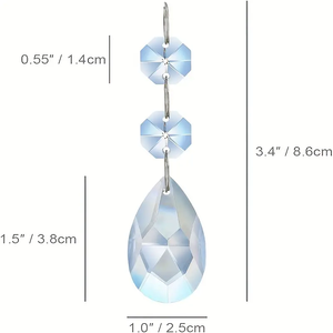 Handmade K9 Water Drop Mesh Crystal Pendant <b>Lighting</b> Crystal Bead <b>Curtain</b> DIY Engraved Eco-friendly Wedding Crystal Crafts - Product Image 6