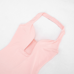Viviblook C26DS202 Vestidos de Verano para Mujer, Nuevo Vestido Largo Informal Elegante de Color Sólido, Sin Mangas, con Espalda Descubierta, Ajustado, para la Noche - Product Image 6