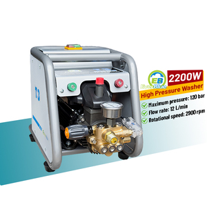 Hochdruck 120Bar Autowaschanlage mit Visueller Luftdruckanzeige Elektrische 220V Waschausrüstung mit Reinkupfermotor - Product Image 2