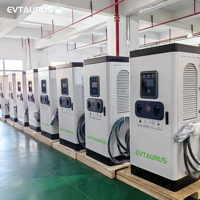 Nueva Estación de Carga Rápida para Vehículos Eléctricos EVTAURUS, 100kW de Potencia, Construcción Robusta, Controles Intuitivos para Uso Público, Certificación CE