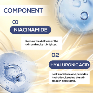 Loción Blanqueadora e Iluminadora con 10% de Niacinamida y Ácido Hialurónico de Marca Privada para el Cuerpo, Tono Desigual, Manchas Oscuras, Unifica el Tono de la Piel, OEM - Product Image 3