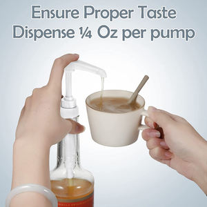 28/400 Groothandel Honing Koffie Sirop Dispenser met Aangepast Etiket Enkelvoudige Verpakking 2 Verpakkingen 6 Verpakkingen - Product Image 3