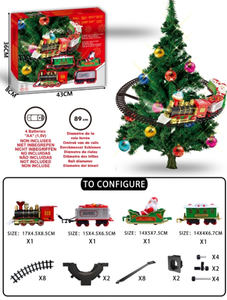 <span class=keywords><strong>Tren</strong></span> de Juguete Navideño con Rieles, Funciona con Pilas, con Luces Musicales, <span class=keywords><strong>para</strong></span> Colocar <span class=keywords><strong>Alrededor</strong></span> <span class=keywords><strong>del</strong></span> Árbol de Navidad - Product Image 6