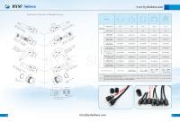 Connecteur sous-marin HYSF HPIL6F HPBH6M à courant élevé, 6 broches, 25A, 800V, avec assemblage de câble mâle traversant et femelle, pour alimentation sous-marine sur carte PCB
