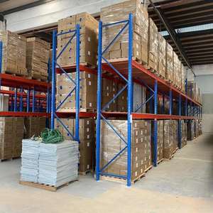 מדף אחסון מתכת בהתאמה אישית למחסן, מדף משטחים כבד, תקן CE ISO - Product Image 3