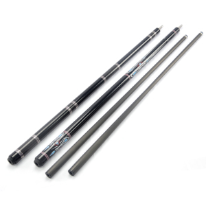 Queue de billard en fibre de <span class=keywords><strong>carbone</strong></span> intégrale 2 pièces de 58 pouces, faible déflexion, sans déformation, 19 OZ, logo personnalisé pour la vente au détail - Product Image 2