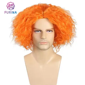 Perruques de clown de haute qualité fête de Noël jouer perruques orange pour client cosplay