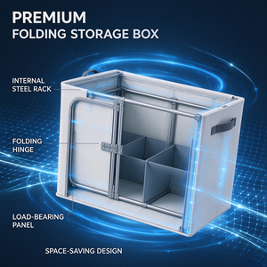 Caja de Almacenamiento Plegable de Tela al por Mayor con Asa para Organizar Ropa en el Hogar - Product Image 3
