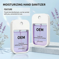 Brume désinfectante hydratante format voyage, format poche, anti-fuite, sûre et douce pour adultes et enfants, protection quotidienne, OEM ODM, lavage des mains