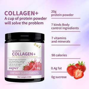 אבקת קולגן ימית אורגנית עם ביוטין ומלטונין משקה מיידי גבוה חלאל עבור יופי של נשים הלבנה 258 - Product Image 4