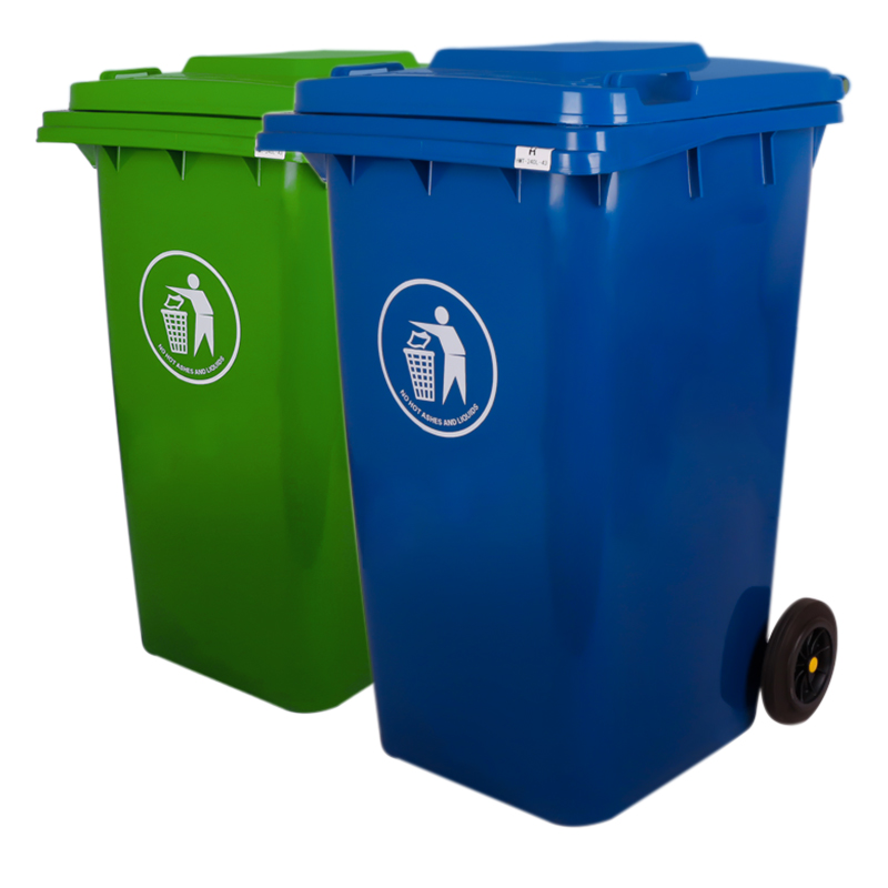 120l 240l 360l 96 gallon mobile plastic dustbins garbage waste bin outdoor trash can