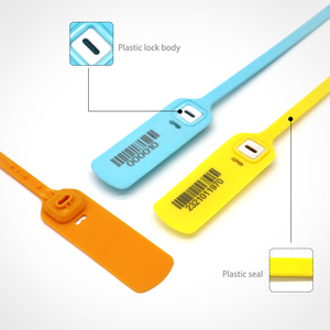 AH-PS134 Làm xáo trộn rõ ràng PP Nhựa an ninh con dấu với 500N độ bền kéo 300mm Chiều dài mã vạch & QR Mã in ấn - Product Image 4