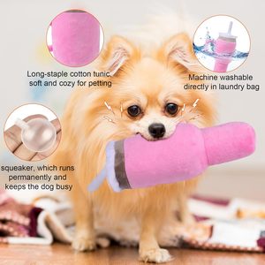 Série de jouets en peluche personnalisés pour animaux de compagnie, jouets couineurs pour chiens, en forme de pack repas rapide pour animaux - Product Image 3