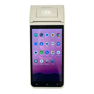 Z91 Android 11, Terminal EFT 4G Genggam Android 11 Kualitas Tinggi dengan Printer Barcode Scanner PDA Pembaca NFC