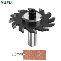 Mata Gergaji Berlian Industri YUFU PCD untuk Pengerjaan Kayu, Pemotong Alur Bentuk-T, Dilas dengan Teknik Hot Press Frekuensi Tinggi, Tersedia OEM
